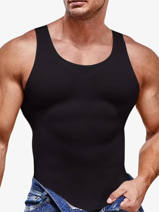 Détail du dos de la chemise montrant la technologie de compression