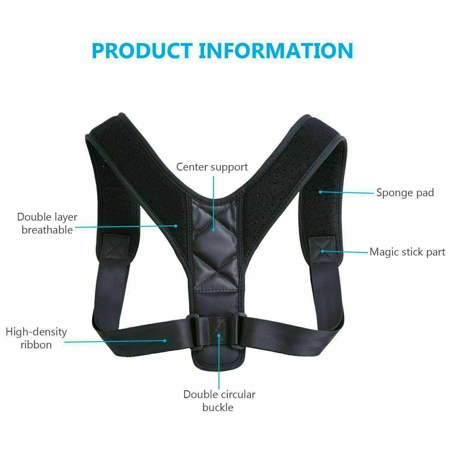 Correcteur de posture en néoprène, détail sur la texture douce