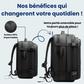 Compartiments internes d'un sac à dos bien organisés