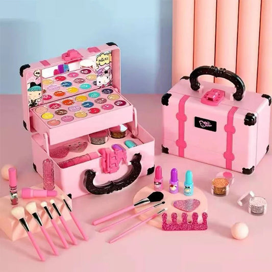 Boîte de maquillage pour enfants avec produits lavables