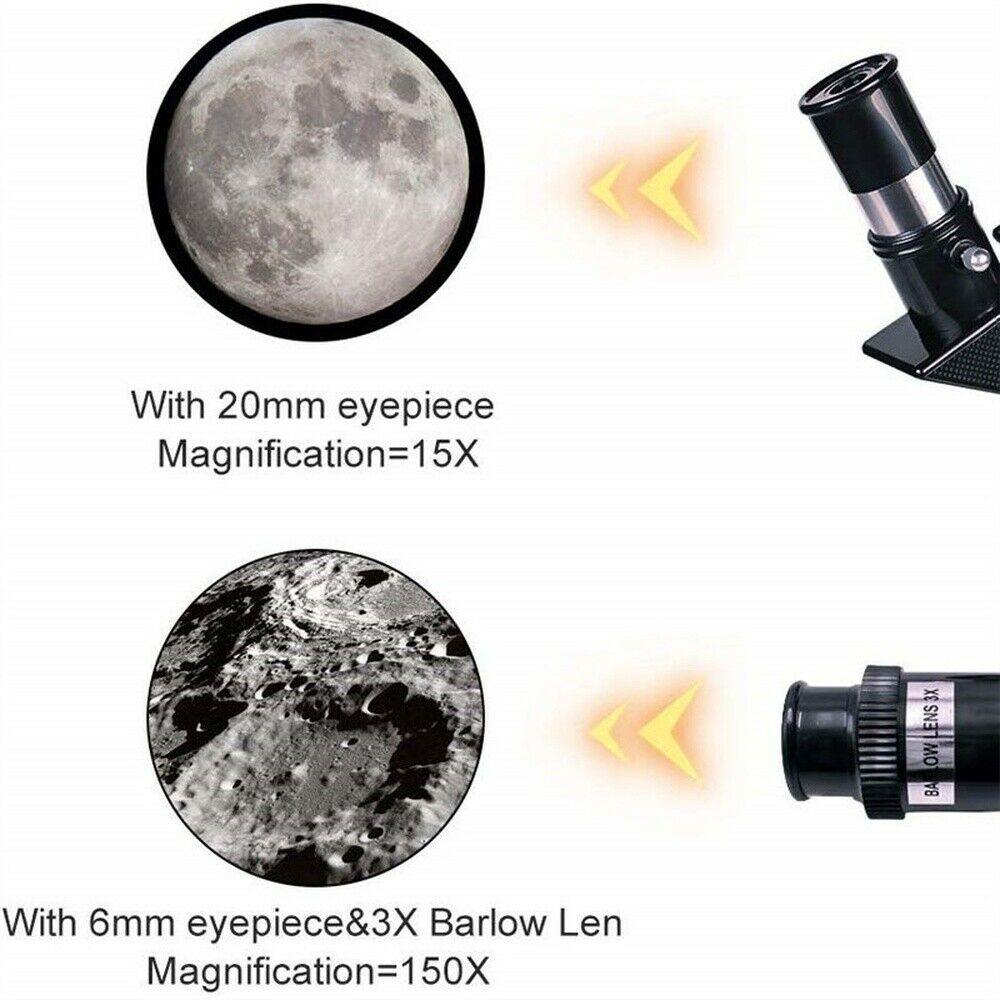 Télescope réfracteur sur trépied avec support pour smartphone