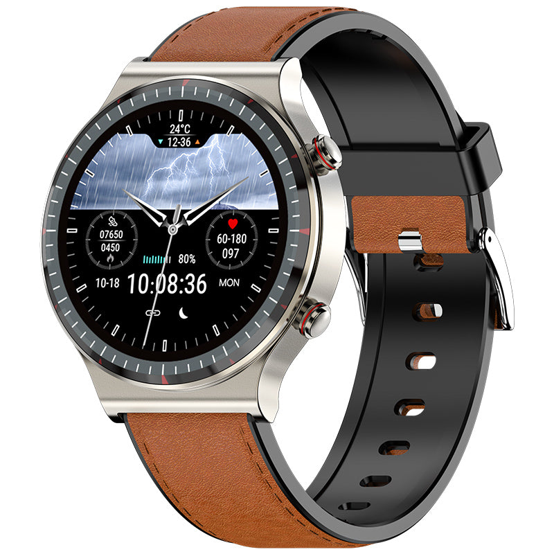 Montre connectée affichant des graphiques de santé