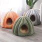 Lit citrouille pour chat avec ouverture accueillante