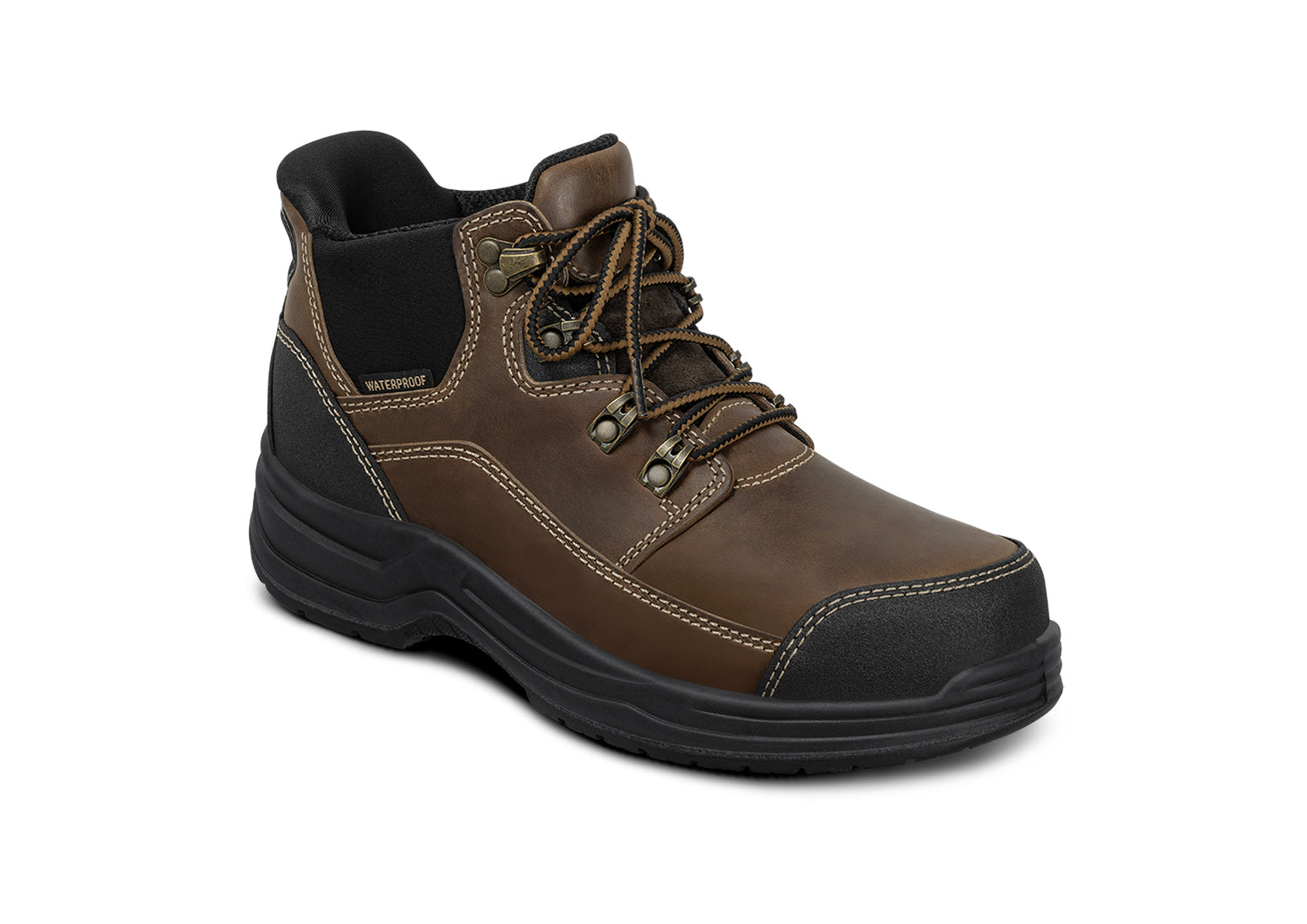 Vue d'ensemble des bottes ergonomiques sur fond neutre