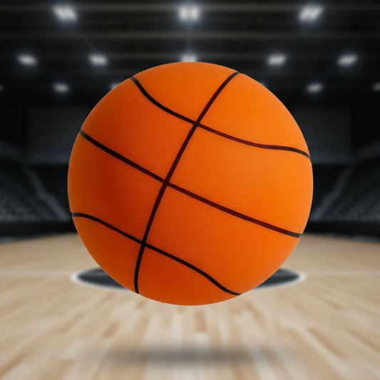 Ballon de basket silencieux illustré en usage domestique