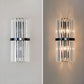 Applique murale en cristal avec lumière réfractée