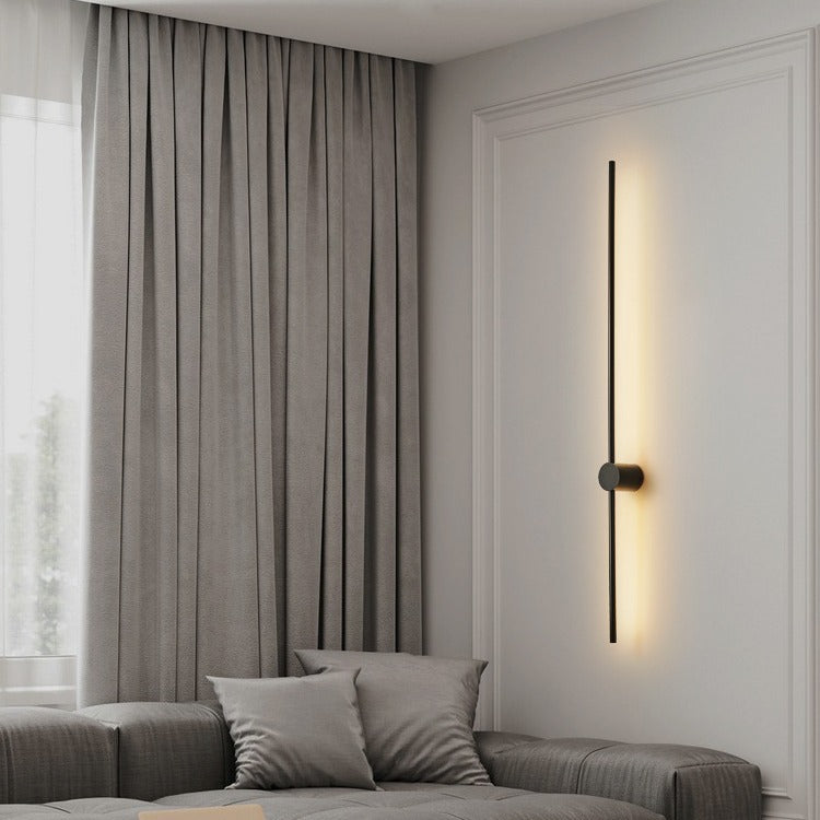 Vue rapprochée de l'applique murale avec lumière LED