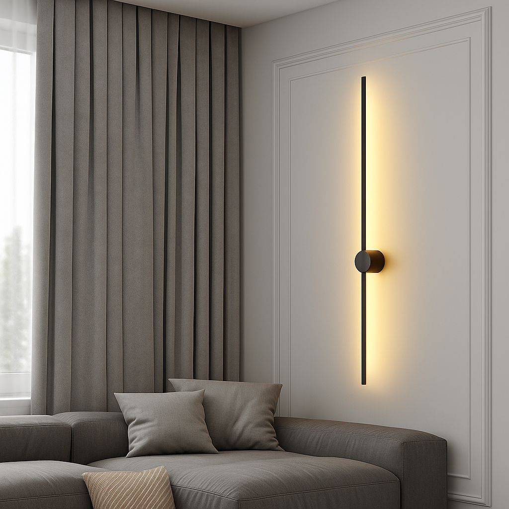 Applique murale moderne installée dans un intérieur minimaliste