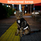 Harnais réfléchissant pour chat avec laisse, vue de face