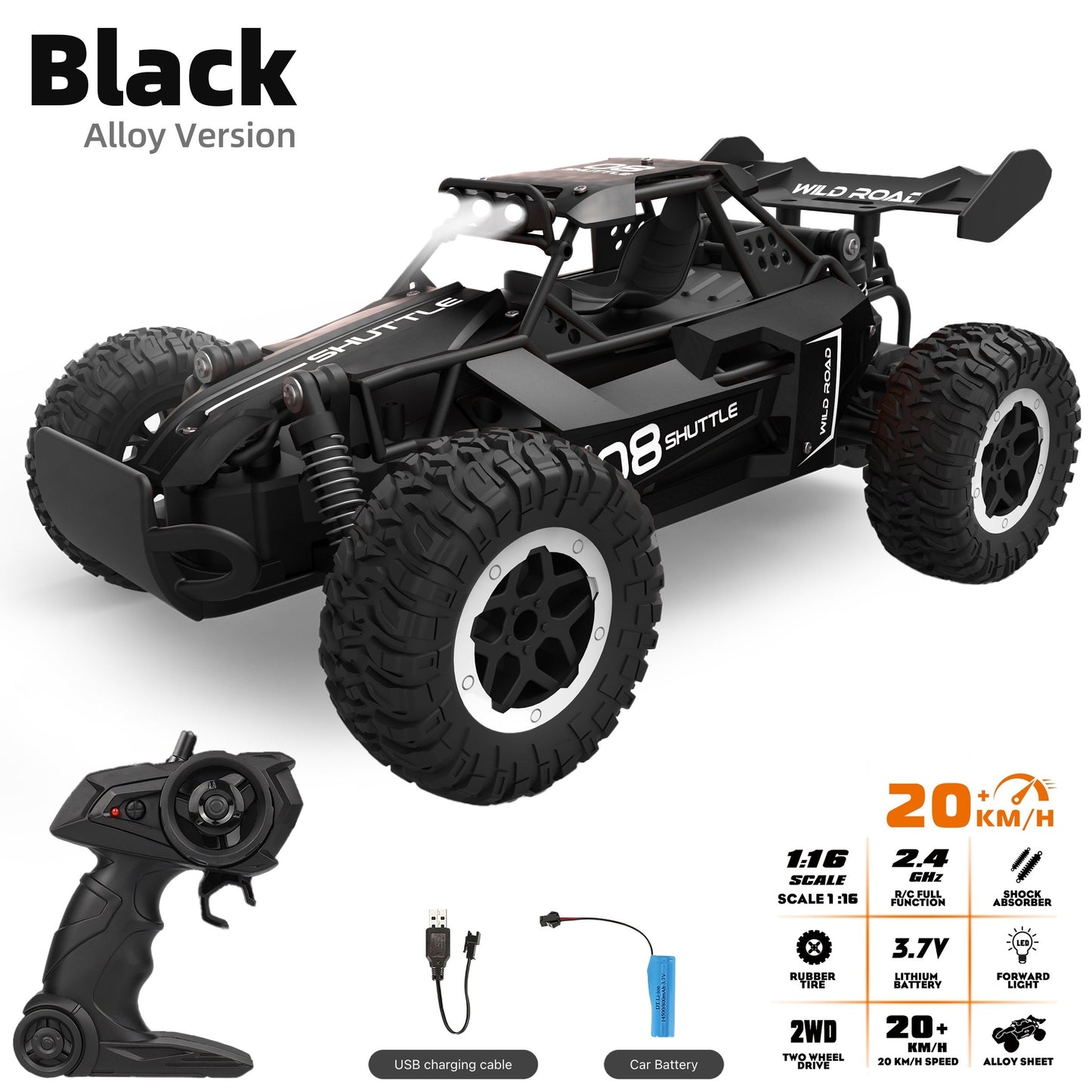 Voiture RC en alliage sur herbe verte