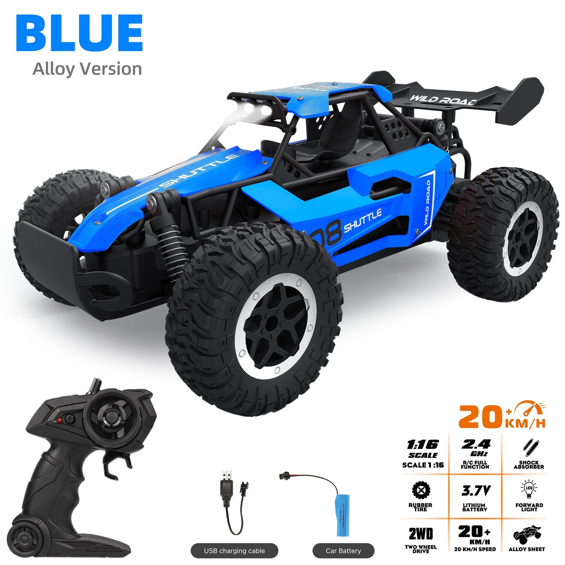 Vue de dessus de la voiture RC tout-terrain