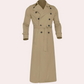 Trench-coat long pour femme avec ceinture ajustable