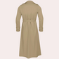 Vue de profil d'un trench-coat imperméable pour femme