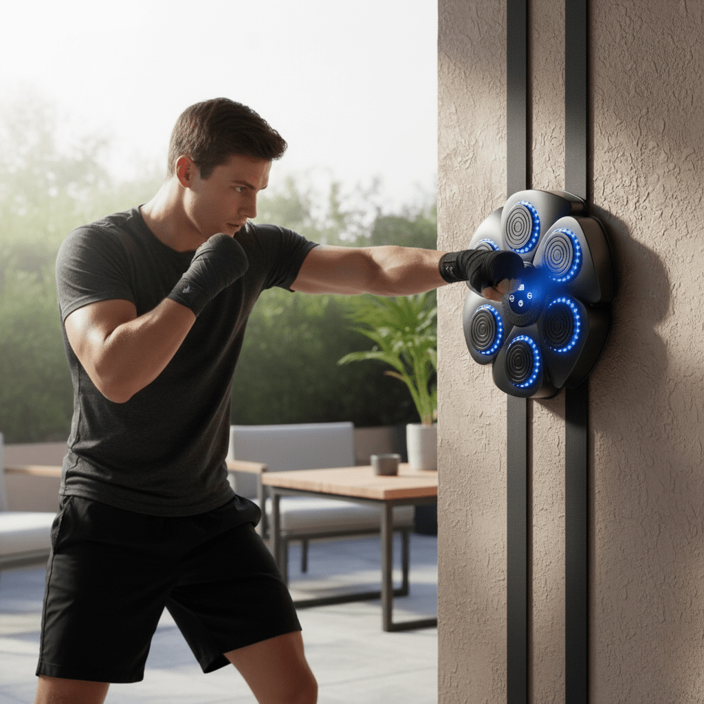 Machine de boxe interactive avec éclairage RGB dynamique