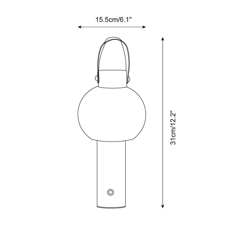 Vue rapprochée de l'abat-jour en verre acrylique
