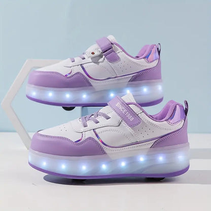 Chaussures à roulettes pour enfants, idéales pour jouer en extérieur