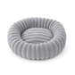 Lit rond en peluche douce pour chien, vue de dessus