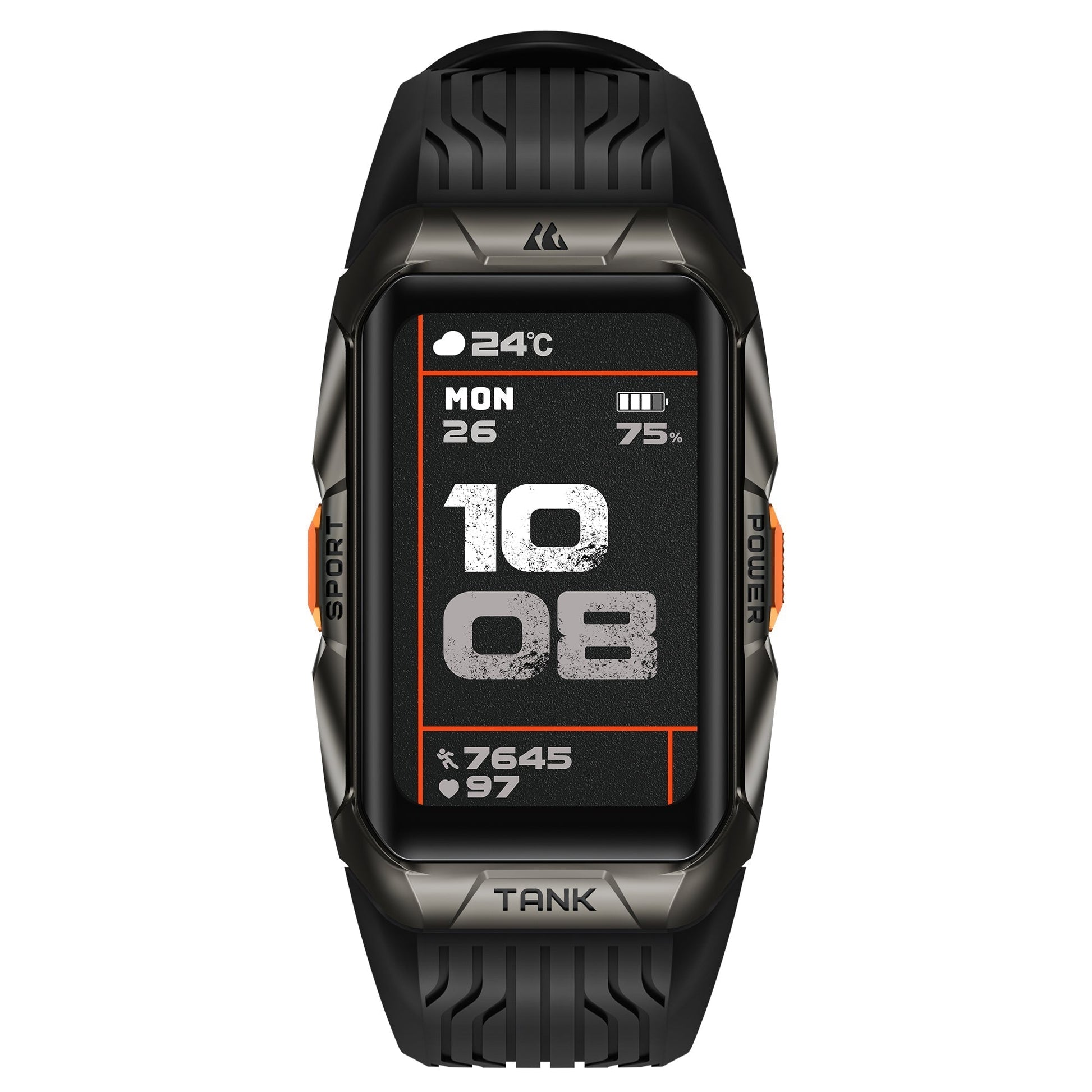 Montre affichant des statistiques de fitness sur l'écran AMOLED