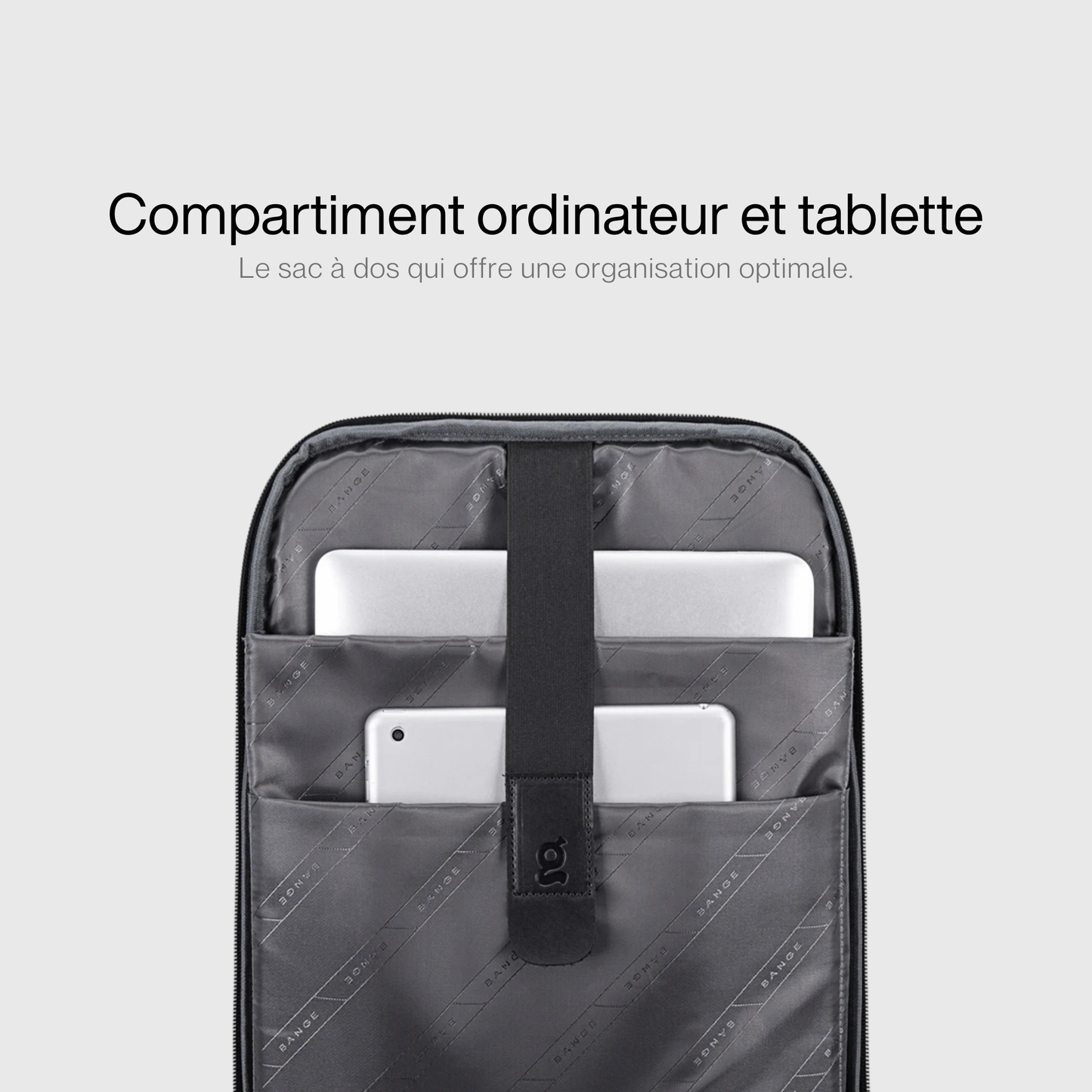 Sac à dos avec plusieurs poches zippées pour rangement organisé