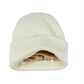 Bonnet en laine avec doublure satinée visible