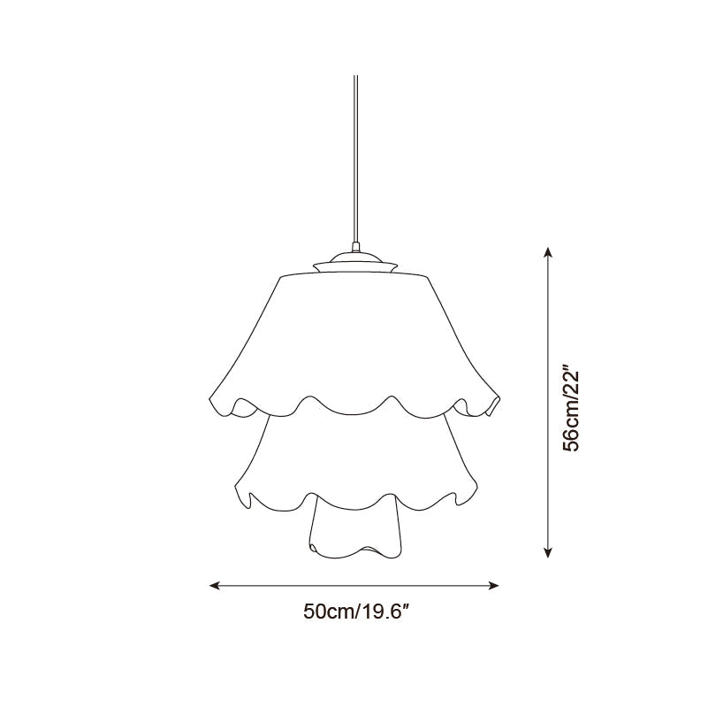 Détail du design en bois et métal de la lampe suspendue