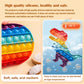 Jouet Fidget Pop Silicone sensory fidget toy rainbow présentation du produit