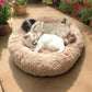 Vue de côté du lit pour chien, bord ergonomique