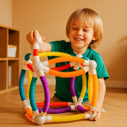 Gros plan sur des pièces magnétiques flexibles et colorées
