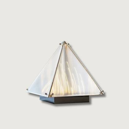 Vue de côté de la lampe avec design élégant