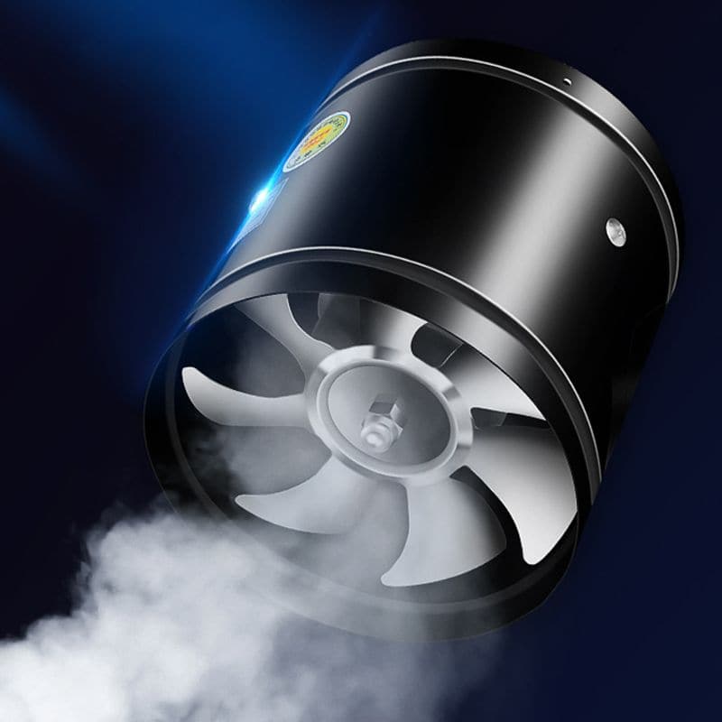 Ventilateur extracteur silencieux monté sur un mur blanc