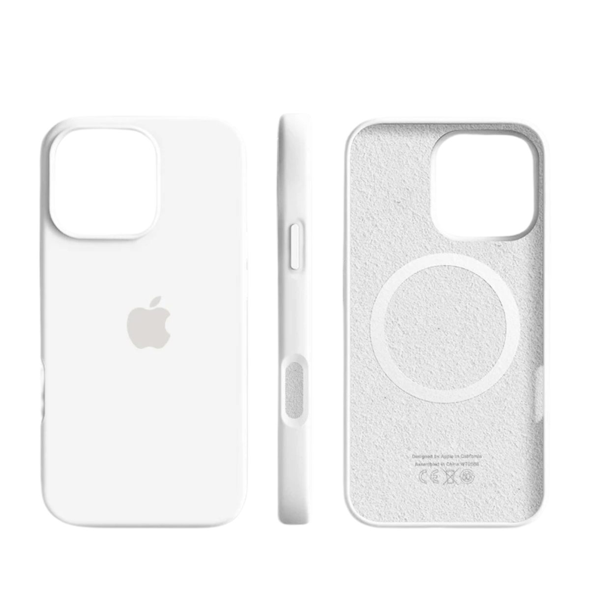 Coque magnétique noire pour iPhone 14 Pro en silicone doux