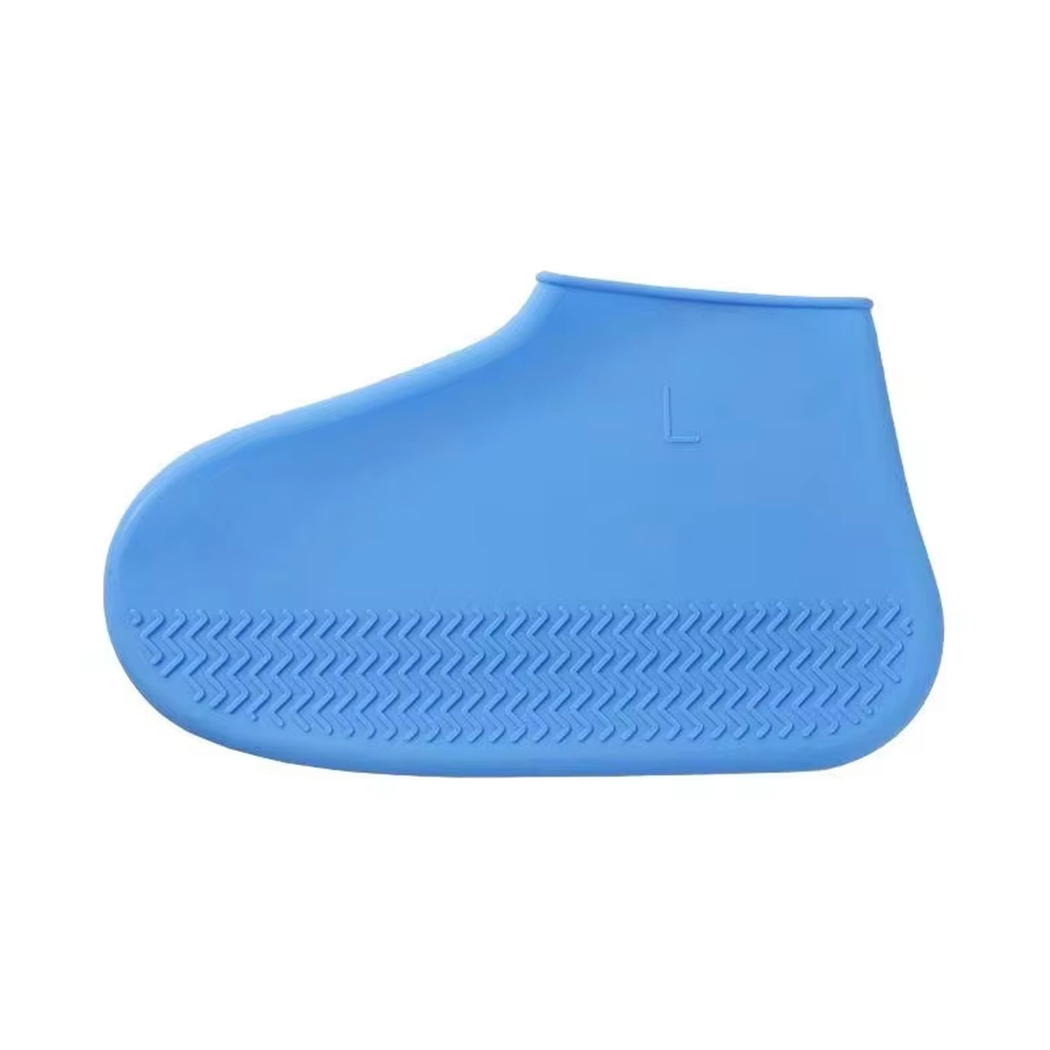 Surchaussures transparentes montrant flexibilité du silicone