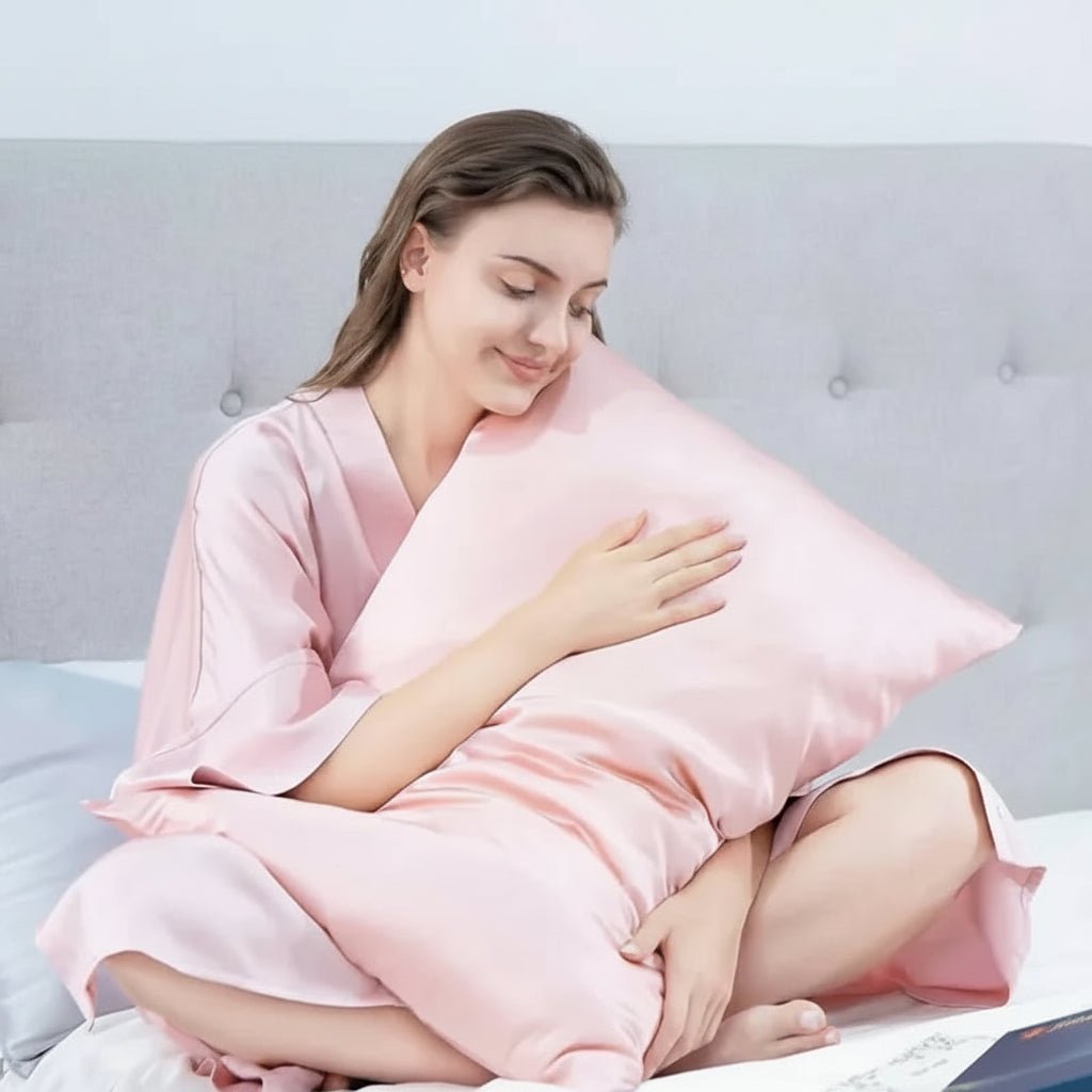 Gros plan sur la texture douce de la soie de mûrier