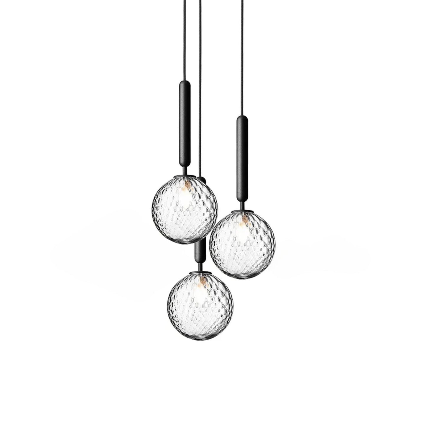 Lampe Suspendue Moderne Verre sircae orb pendant lamp vue latérale vue 13