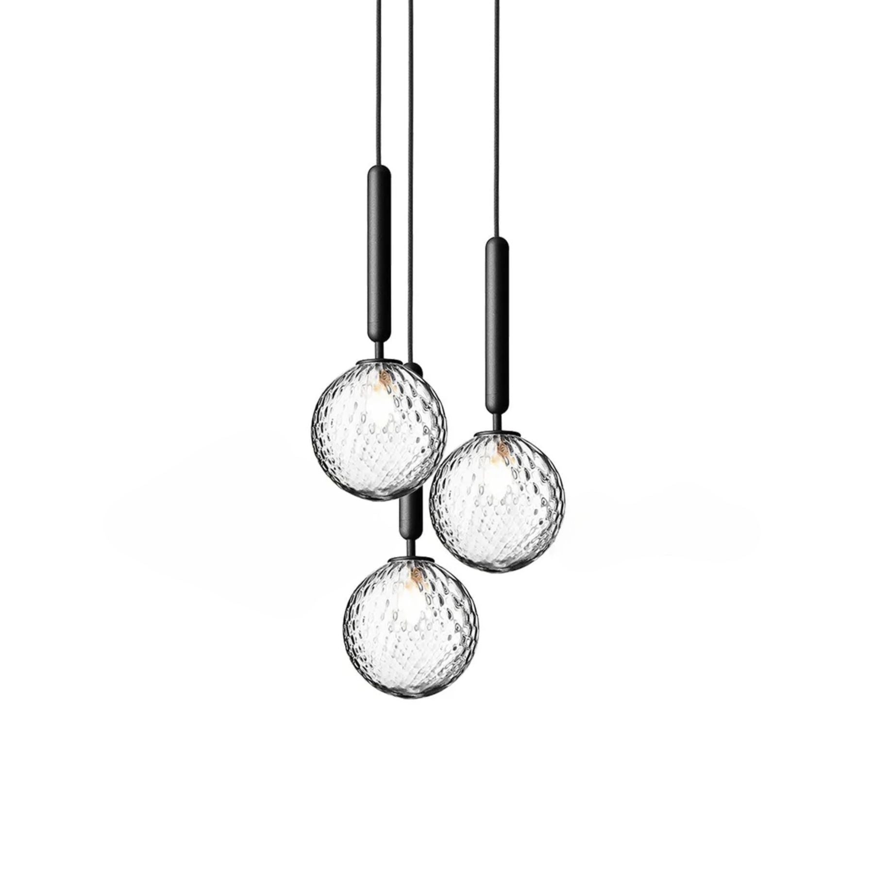 Lampe Suspendue Moderne Verre sircae orb pendant lamp vue latérale vue 13