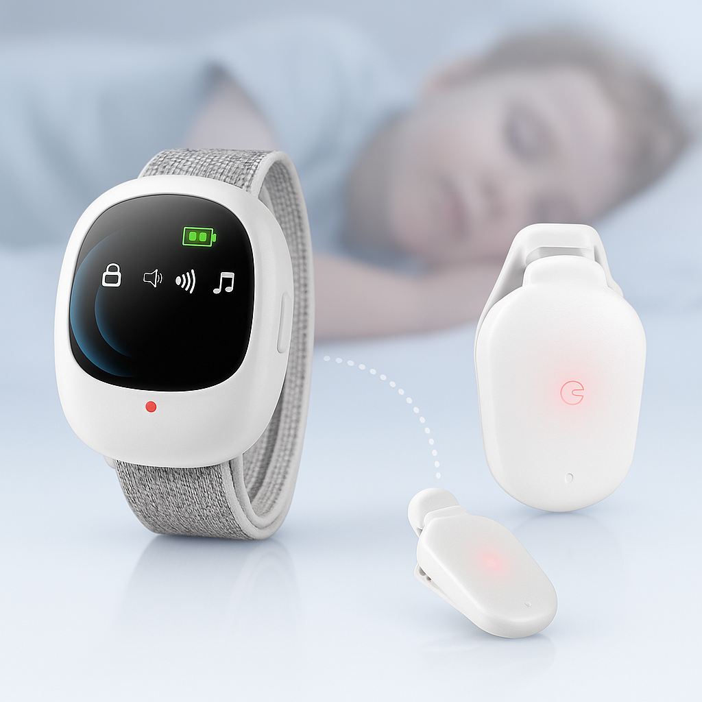 Vue d'ensemble de l'alarme sans fil pour lit humide