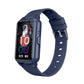 Vue latérale montre enfant, boîtier plastique, bouton SOS visible