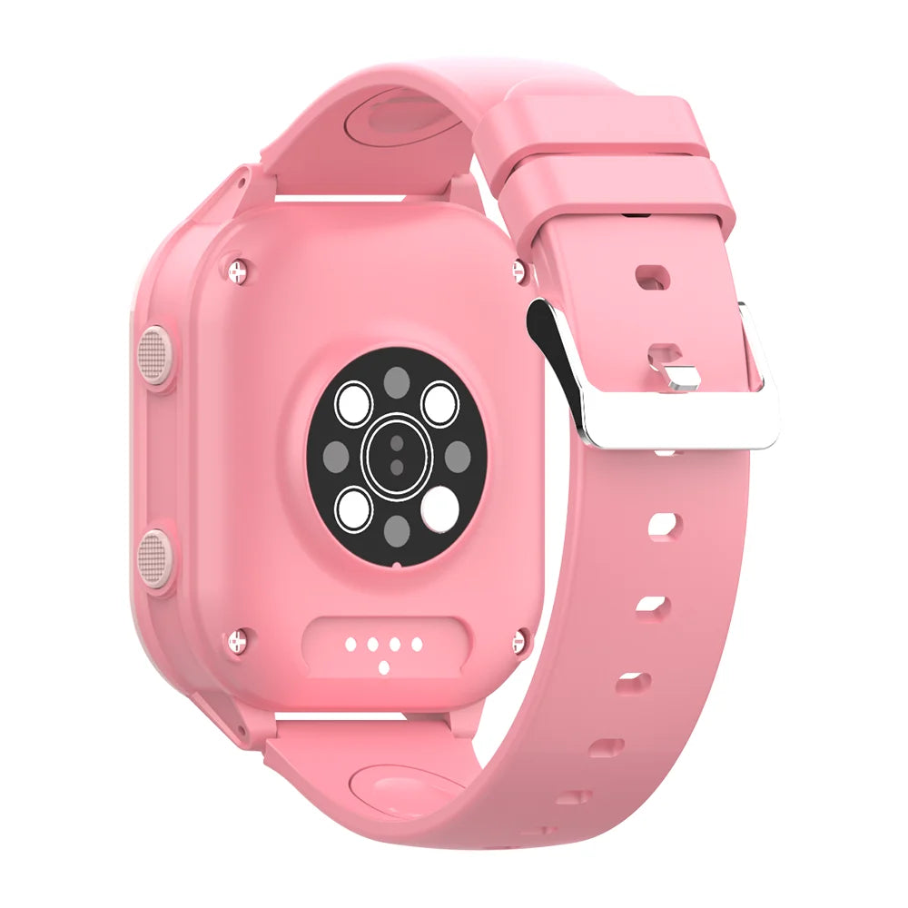 Vue latérale de la montre GPS enfant, bracelet en silicone