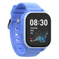 Montre GPS enfant en vert, bleu et rose sur fond blanc