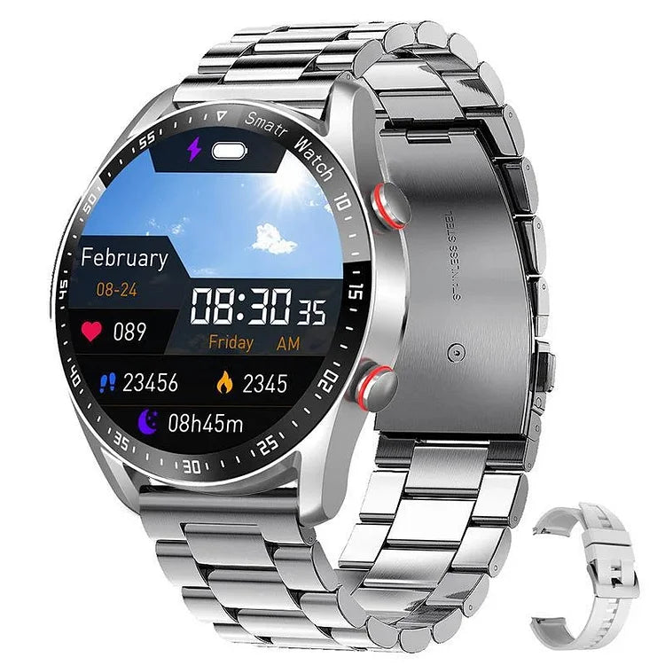 Montre affichant les notifications et outils connectés