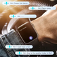 Gros plan sur le bracelet et le boîtier de la montre