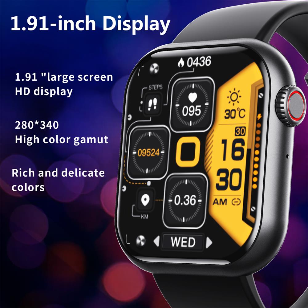 Montre Connectée Santé smartwatch with blood pressure vue de face