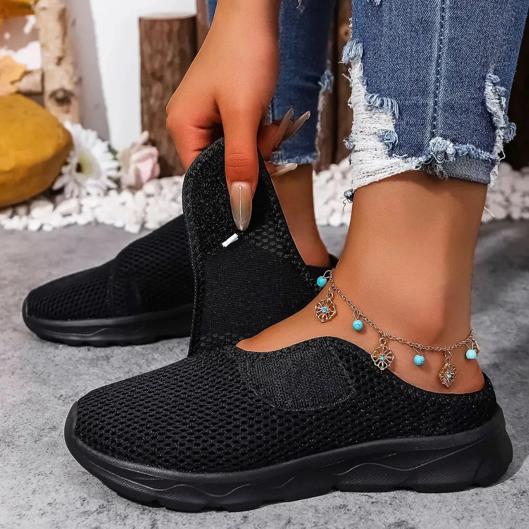 Fermeture Velcro des chaussons, ajustement personnalisé visible