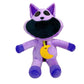Vue latérale du jouet en peluche chat, détails soignés