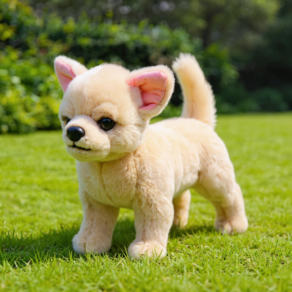 Jouet en peluche chiot doux avec visage réaliste