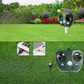 Vue de côté du dispositif ultrasonique pour jardin