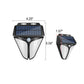 Applique solaire avec panneau photovoltaïque visible