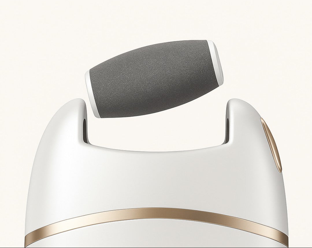 Vue rapprochée du fichier électrique montrant la tête interchangeable