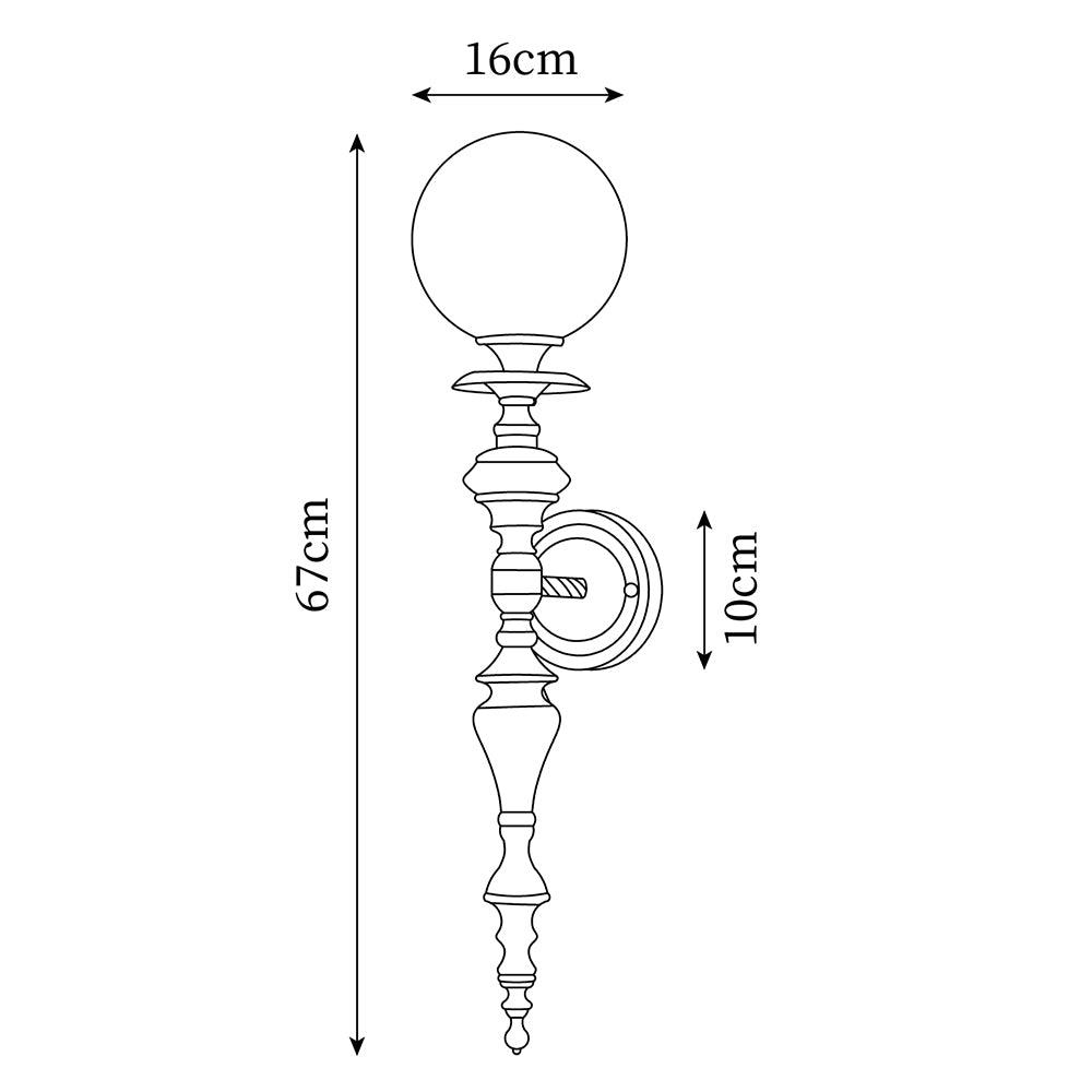Applique murale installée dans un salon moderne