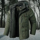 Parka isolée pour homme avec doublure en sherpa